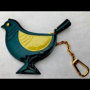 Louis Vuitton Vernis Bird Coin Purse Wallet NEWish